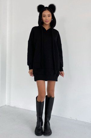 Jadone Fashion: Сукня-туніка Дженні чорний - фото 3