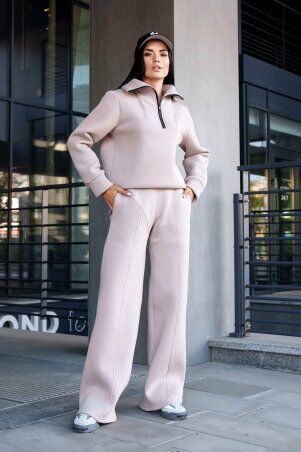 Jadone Fashion: Теплий світшот Іланда бежевий - фото 2