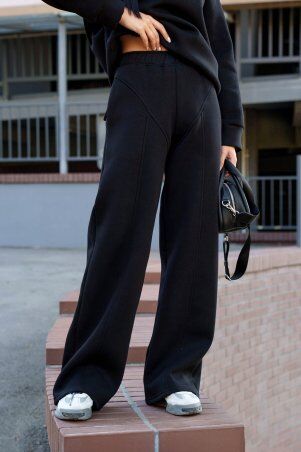 Jadone Fashion: Теплі брюки Ісса чорний - фото 3