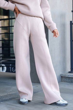 Jadone Fashion: Теплі брюки Ісса бежевий - фото 2