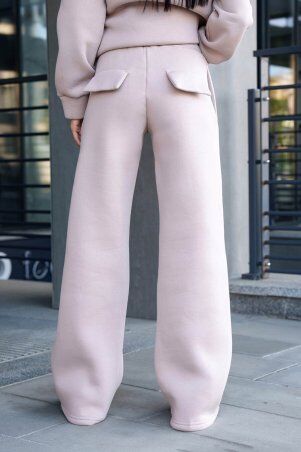 Jadone Fashion: Теплі брюки Ісса бежевий - фото 3