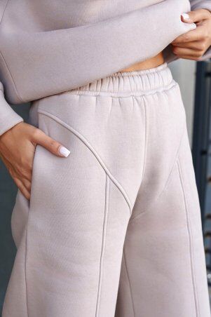 Jadone Fashion: Теплі брюки Ісса бежевий - фото 6