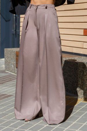 Jadone Fashion: Брюки-палаццо Джил коричневий - фото 4