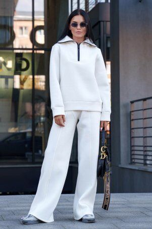 Jadone Fashion: Теплий костюм Ісса Іланда білий - фото 1