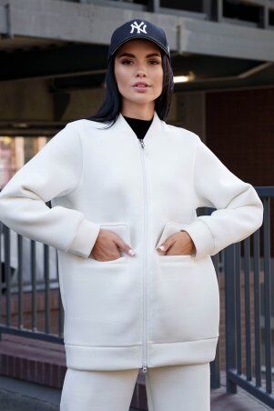 Jadone Fashion: Теплий костюм Ріджин Аксія білий - фото 1