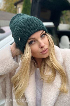 Caskona: PANSY ШАПКА темно-зеленый SG 16022 - фото 2