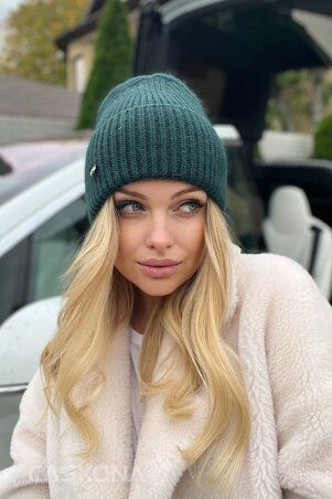 Caskona: PANSY ШАПКА темно-зеленый SG 16022 - фото 3