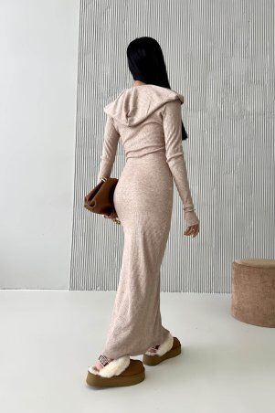 Jadone Fashion: Сукня Жозе бежевий - фото 4