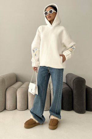 Jadone Fashion: Худі Ласт білий - фото 3