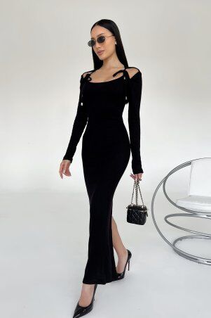 Jadone Fashion: Сукня Кева чорний - фото 1