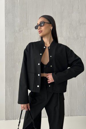 Jadone Fashion: Бомбер Баксі чорний - фото 10