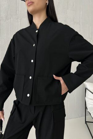 Jadone Fashion: Бомбер Баксі чорний - фото 2