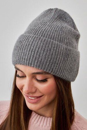 Garne: Шапка сталевого кольору 4496327 - фото 1