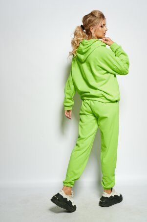 Bisou: Стильний теплий костюм неонового кольору 6020 - фото 7