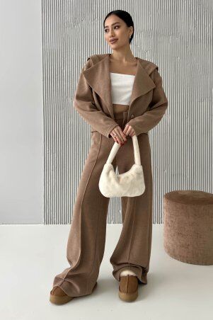 Jadone Fashion: Брюки Рідлі коричневий - фото 2