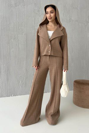 Jadone Fashion: Брюки Рідлі коричневий - фото 5