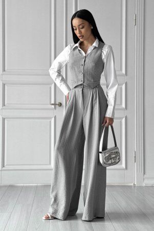 Jadone Fashion: Костюм Кастел сірий - фото 3