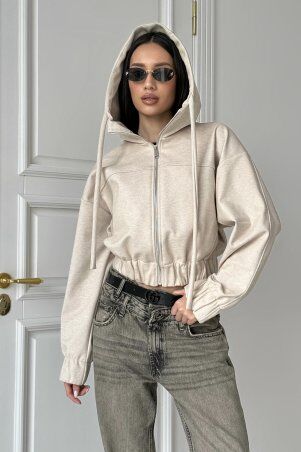 Jadone Fashion: Куртка-бомбер Банні бежевий - фото 1