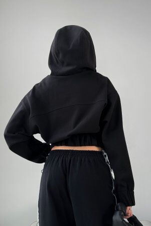 Jadone Fashion: Куртка-бомбер Банні чорний - фото 2