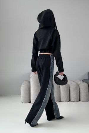 Jadone Fashion: Куртка-бомбер Банні чорний - фото 3