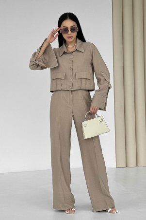 Jadone Fashion: Костюм з брюками Гранж мокко - фото 1