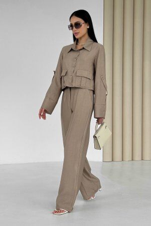 Jadone Fashion: Костюм з брюками Гранж мокко - фото 6