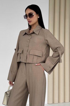 Jadone Fashion: Костюм з брюками Гранж мокко - фото 7