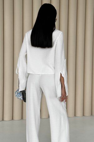 Jadone Fashion: Костюм з брюками Гранж білий - фото 3