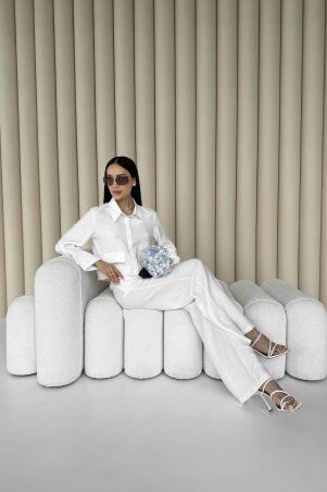 Jadone Fashion: Костюм з брюками Гранж білий - фото 9
