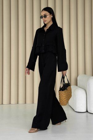 Jadone Fashion: Костюм з брюками Гранж чорний - фото 3