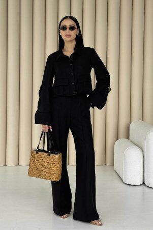 Jadone Fashion: Костюм з брюками Гранж чорний - фото 4