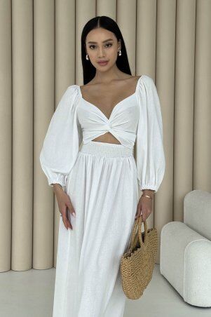 Jadone Fashion: Сукня-трансформер Асканія білий - фото 2