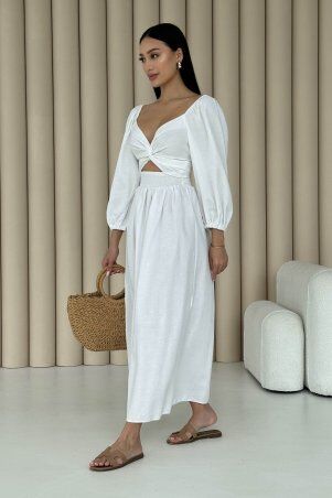 Jadone Fashion: Сукня-трансформер Асканія білий - фото 3