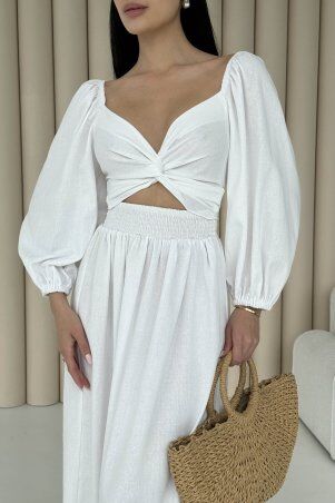 Jadone Fashion: Сукня-трансформер Асканія білий - фото 6