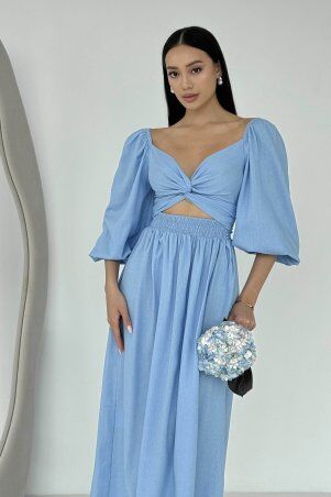 Jadone Fashion: Сукня-трансформер Асканія блакитний - фото 4