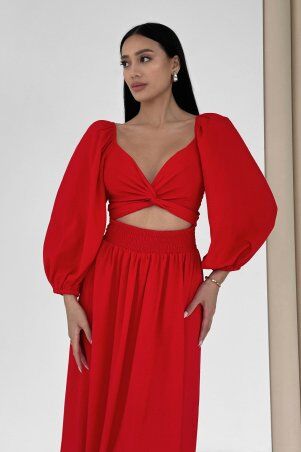 Jadone Fashion: Сукня-трансформер Асканія червоний - фото 3