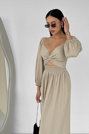 Jadone Fashion: Сукня-трансформер Асканія бежевий - фото 1