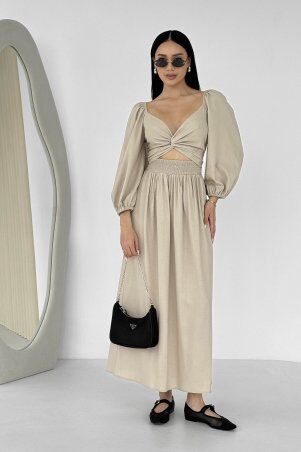 Jadone Fashion: Сукня-трансформер Асканія бежевий - фото 7