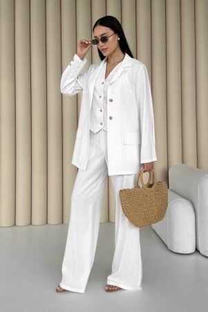 Jadone Fashion: Жакет Мей білий - фото 2