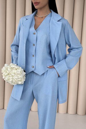 Jadone Fashion: Жакет Мей блакитний - фото 4