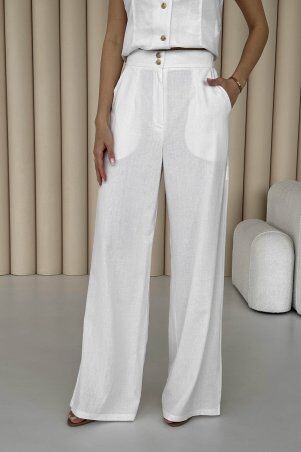 Jadone Fashion: Костюм з брюками Вест білий - фото 2
