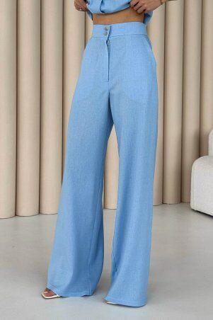 Jadone Fashion: Костюм з брюками Вест блакитний - фото 2