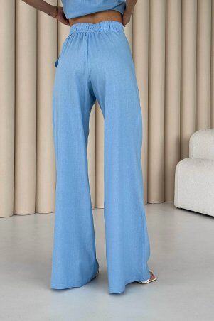 Jadone Fashion: Костюм з брюками Вест блакитний - фото 8