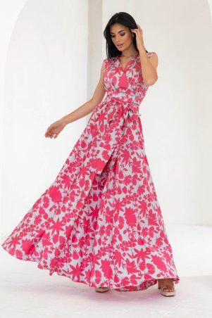 Jadone Fashion: Сукня Фурор комбіноване рожевий - фото 2