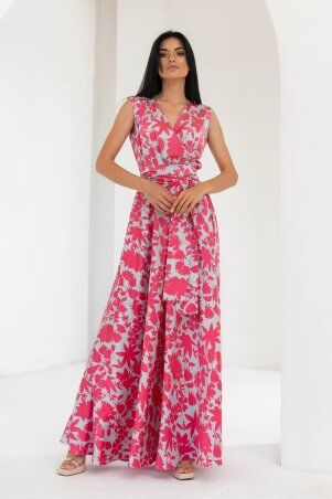 Jadone Fashion: Сукня Фурор комбіноване рожевий - фото 3