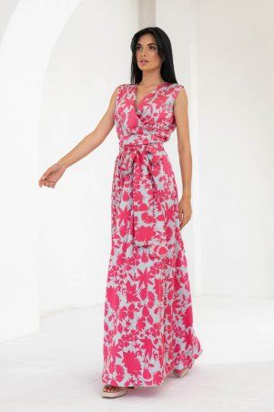 Jadone Fashion: Сукня Фурор комбіноване рожевий - фото 4