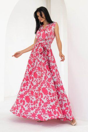 Jadone Fashion: Сукня Фурор комбіноване рожевий - фото 9