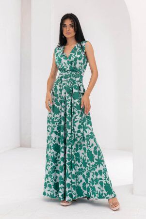 Jadone Fashion: Сукня Фурор комбіноване зелений - фото 4