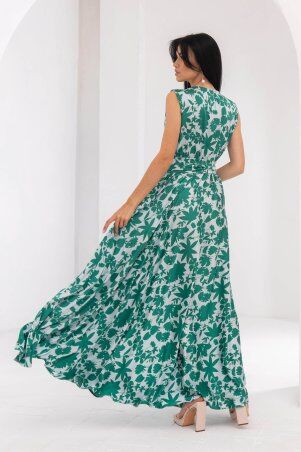 Jadone Fashion: Сукня Фурор комбіноване зелений - фото 5