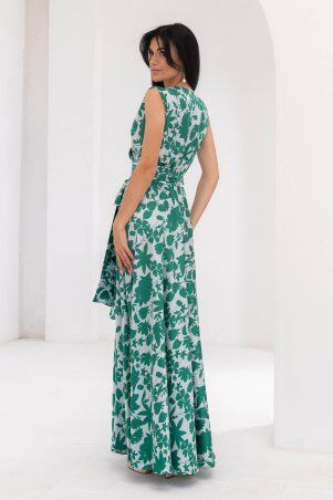 Jadone Fashion: Сукня Фурор комбіноване зелений - фото 6